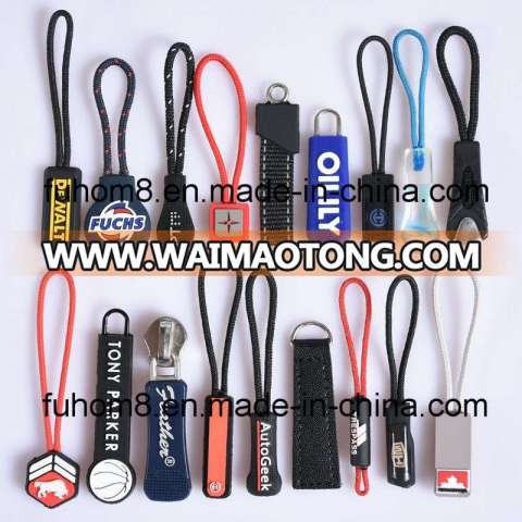 Customized Plastic Rubber Zipper Puller for Garment