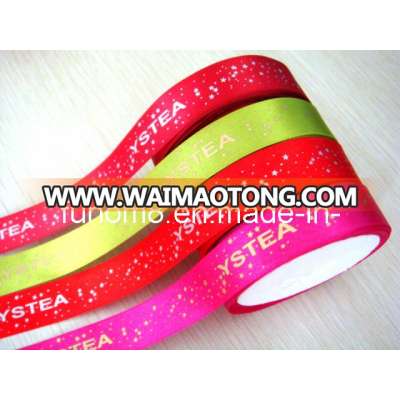 2015 Customized Printed Polyester Satin Ribbon