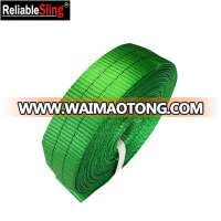 50 mm Width Green Polyester Flat Soft Webbing for Rigging Sling